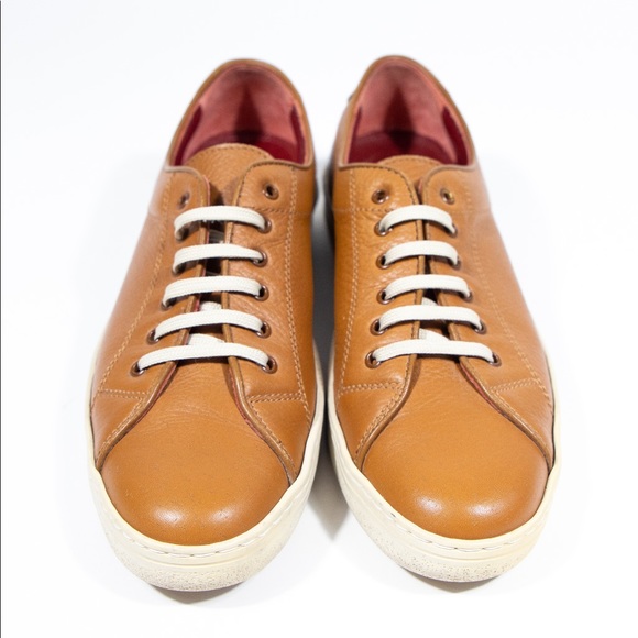 Salvatore Ferragamo cognac leather sneakers. US 9. - Picture 2 of 2